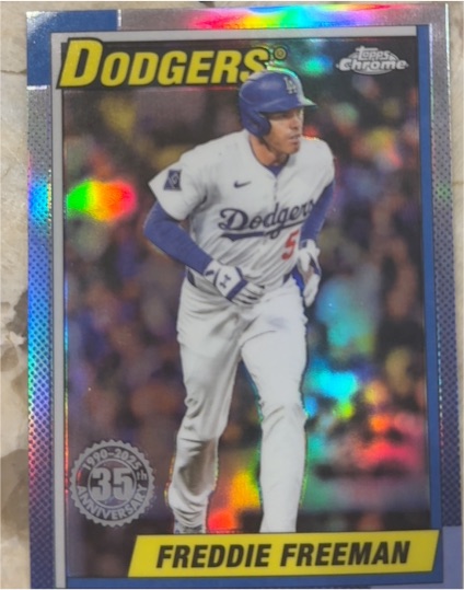 2025 Topps Chrome Update #90CU-6 Freddie Freeman — front