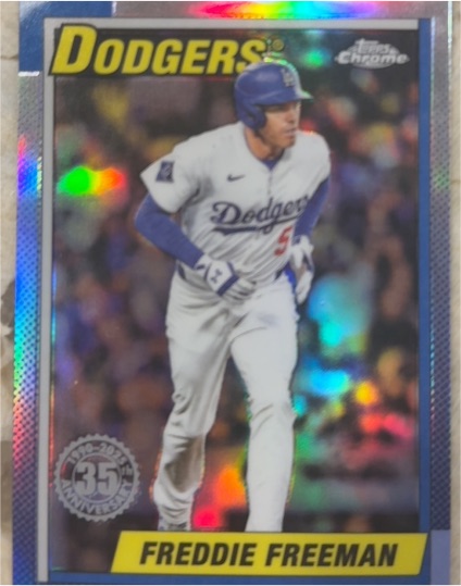 2025 Topps Chrome Update #90CU-6 Freddie Freeman — front