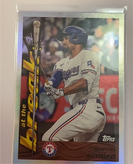 2024 Topps Archives #95ATB-17 Marcus Semien 1995 At the Break Texas Rangers — front