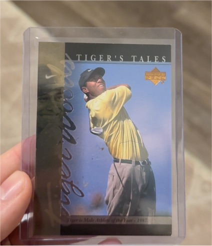 2001 Upper Deck Tiger's Tales #TT16 Tiger Woods — front