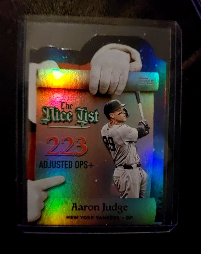 2025 Topps Holiday #MNL-25 Aaron Judge The Nice List — front