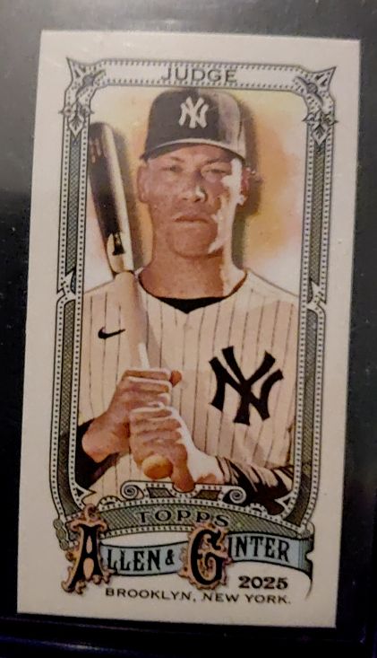 2025 Topps Allen & Ginter #122 Aaron Judge Mini — front