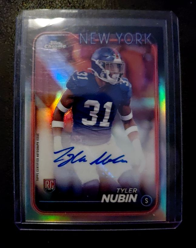 2024 Topps Chrome #283 Tyler Nubin Rookie Autograph — front
