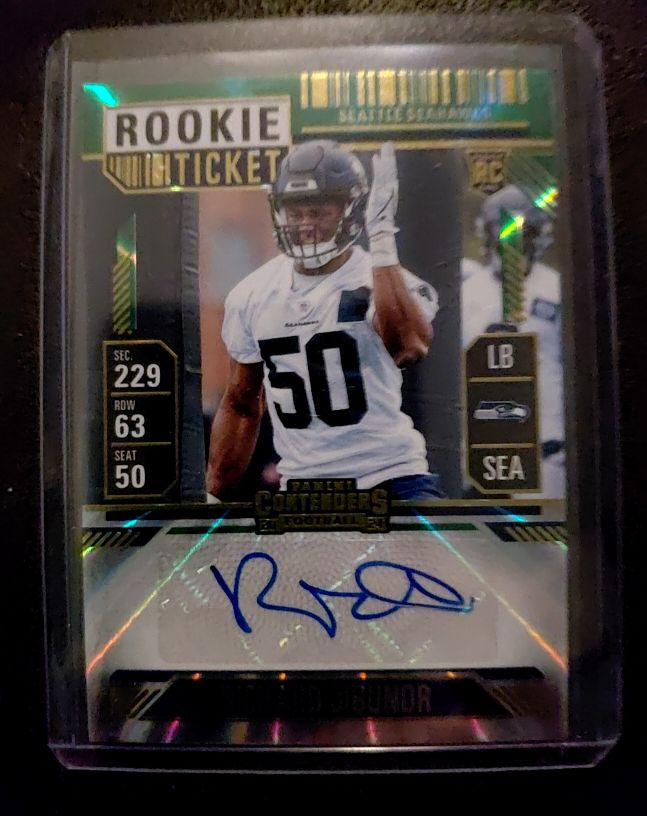 2024 Panini Contenders #255 Richard Jibunor Rookie Ticket — front