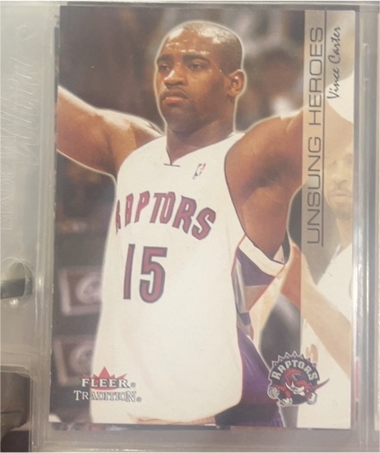 2000-01 Fleer Tradition #207 Vince Carter Unsung Heroes — front