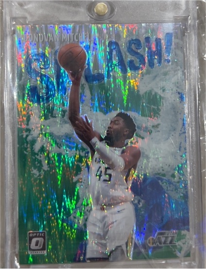 2021-22 Donruss Optic #14 Donovan Mitchell Splash! — front