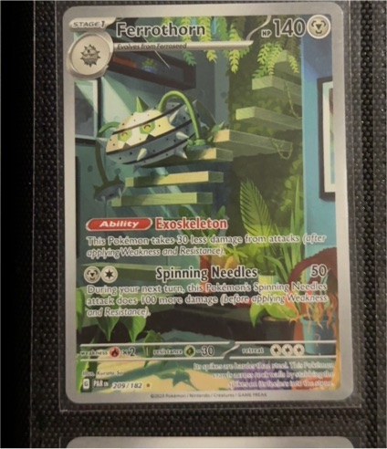 2023 Pokémon TCG SV04: Paradox Rift #209 Ferrothorn — front