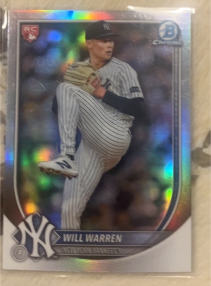 2025 Bowman Chrome #79 Will Warren — front