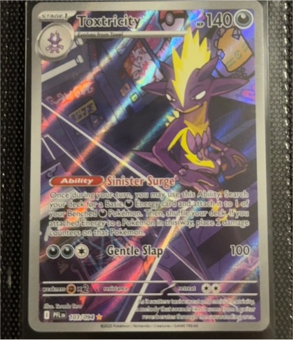 2025 Pokémon #103 Toxtricity Phantasmal Flames Illustration Rare — front