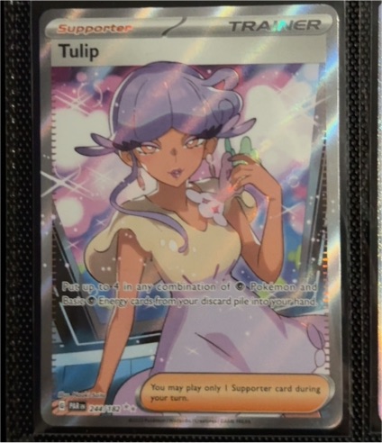 2023 Pokémon TCG Paradox Rift #244 Tulip — front