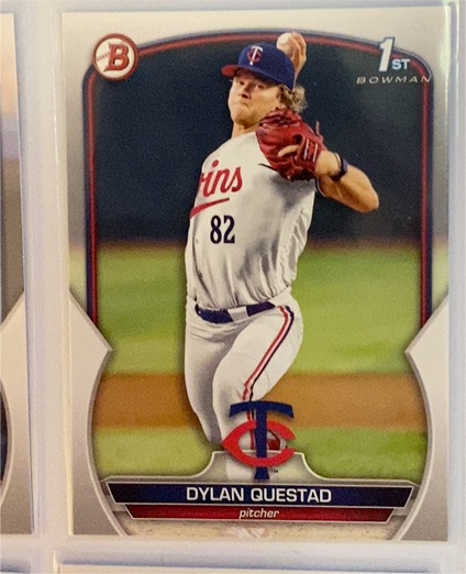 2023 Bowman Draft #BD-25 Dylan Questad — front