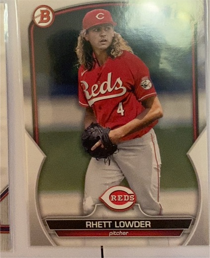 2023 Bowman Draft #BD-52 Rhett Lowder — front