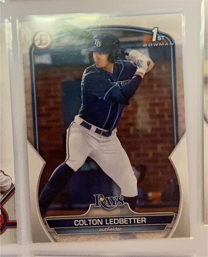 2023 Bowman Draft #BD-34 Colton Ledbetter — front