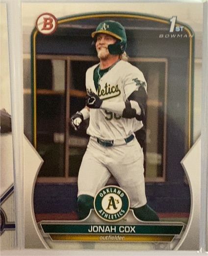 2023 Bowman Draft #BD-135 Jonah Cox — front