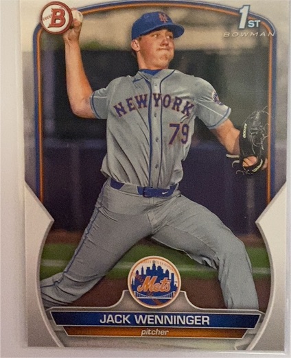 2023 Bowman Draft #BD-68 Jack Wenninger — front
