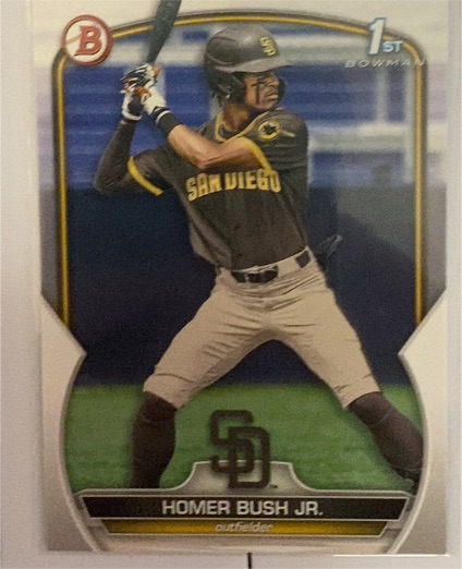 2023 Bowman Draft #BD-124 Homer Bush Jr. — front