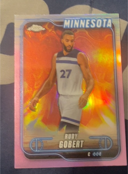 2024-25 Topps Chrome #90 Rudy Gobert — front