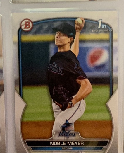 2023 Bowman Draft #BD-6 Noble Meyer — front