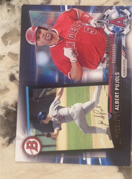 2017 Topps Bowman Then & Now #BOWMAN-20 Albert Pujols — front