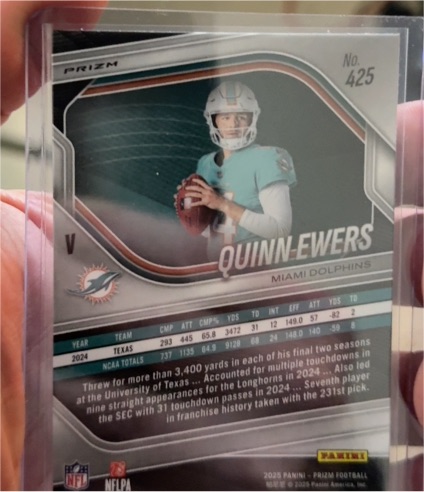 2024 Panini Prizm #425 Quinn Ewers — front