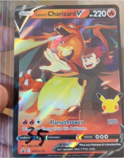 2021 Pokemon TCG Lance's Charizard V #SWSH133 — front