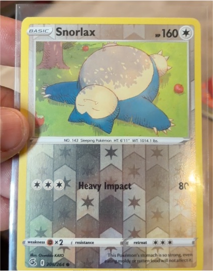 2021 Pokemon Fusion Strike #206 Snorlax — front