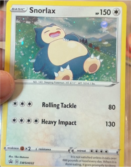 2022 Pokémon TCG Sword & Shield Promo #SWSH032 Snorlax — front