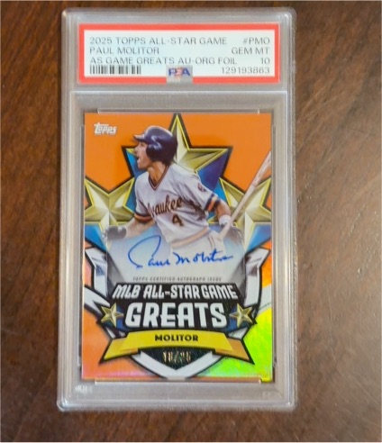 2025 Topps All-Star Game #PMO Paul Molitor — front