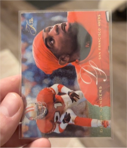 1995 Flair #191 Deion Sanders — front