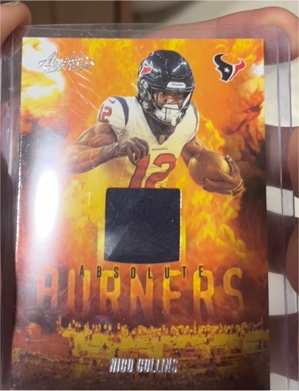 2025 Panini Absolute #ABU-NCO Nico Collins Absolute Burners — front