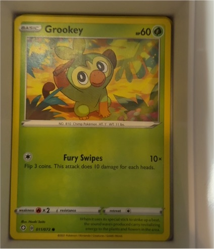 2021 Pokemon TCG Shining Fates #011 Grookey — front