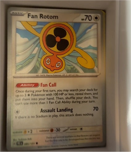 2025 Pokémon Prismatic Evolutions #85 Fan Rotom — front