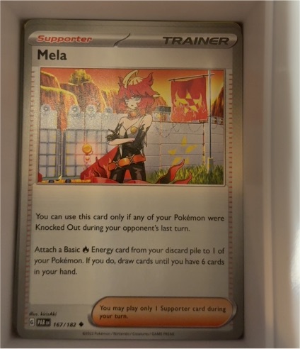 2023 Pokémon Paradox Rift #167 Mela — front