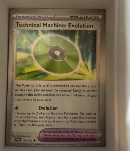 2023 Pokémon Paradox Rift #178 Technical Machine: Evolution — front