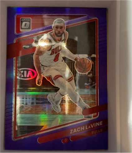 2021-22 Donruss Optic #105 Zach LaVine — front