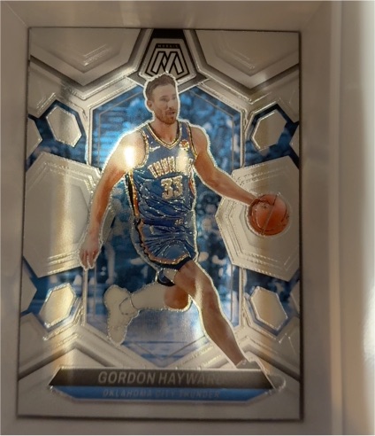 2023-24 Panini Mosaic #M Gordon Hayward — front
