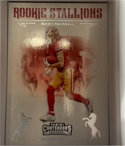 2024 Panini Contenders #15 Ricky Pearsall Rookie Stallions — front