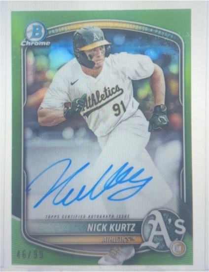 2025 Bowman Chrome #BCP-114 Nick Kurtz — front