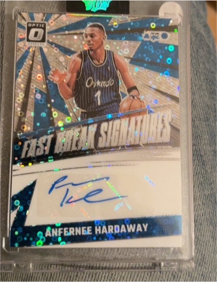 2024-25 Donruss Optic #FBS-AHA Anfernee Hardaway Fast Break Signatures Silver Disco — front