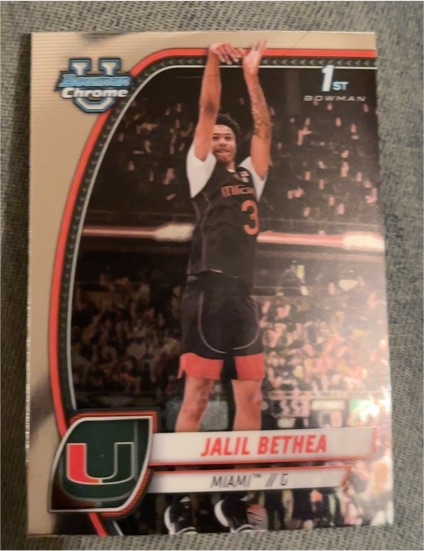 2024 Bowman University Chrome #28 Jalil Bethea — front