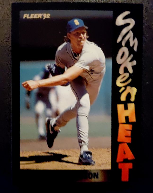 1992 Fleer Smoke 'N Heat #11 Randy Johnson — front