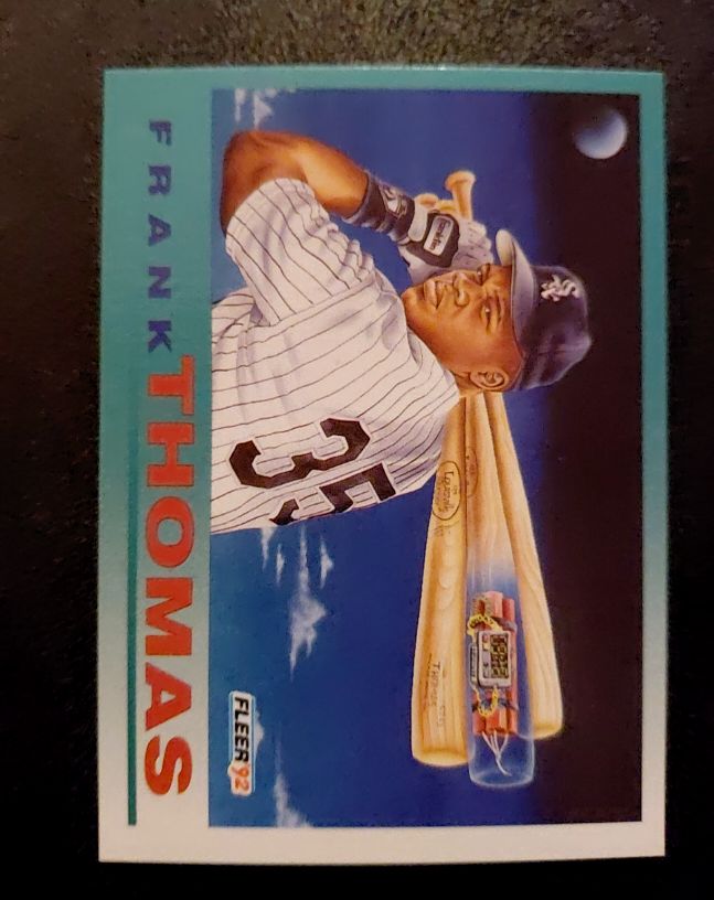 1992 Fleer #712 Frank Thomas — front