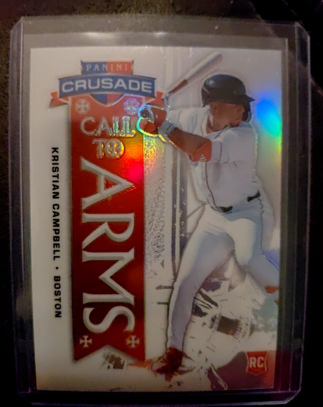 2025 Panini Crusade #22 Kristian Campbell Call To Arms Silver Prizm — front