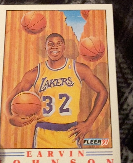 1991-92 Fleer Pro Vision #6 Earvin Johnson — front