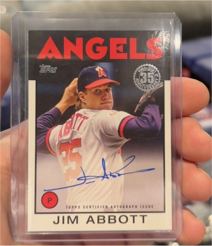 2021 Topps 1986 Topps Baseball Autograph Jim Abbott — front