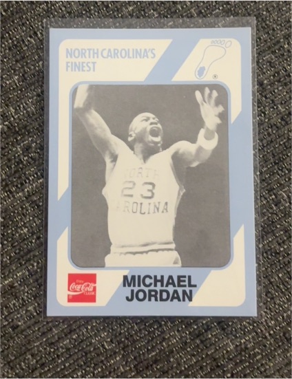 1989 Collegiate Collection/Coca-Cola North Carolina's Finest #65 Michael Jordan — front