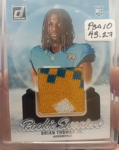 2024 Panini Donruss Rookie Holiday Sweaters #RHS-BTH Brian Thomas Jr. — front
