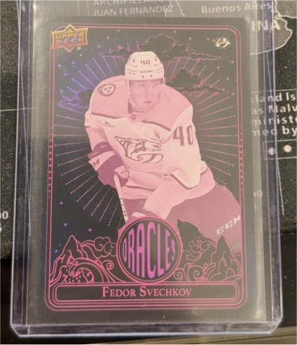 2024-25 Upper Deck Extended Series #O-59 Fedor Svechkov Oracles Pink Rookie — front