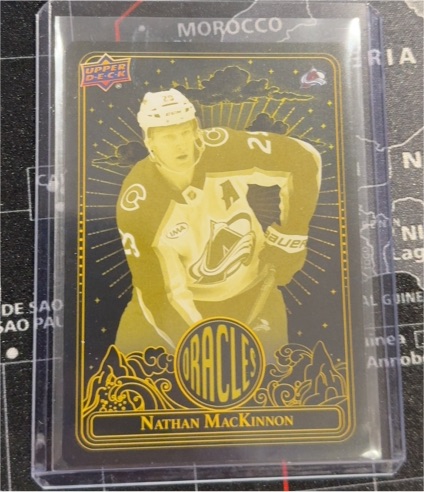 2024-25 Upper Deck Extended Series Oracles #O-29 Nathan MacKinnon — front