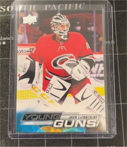2022-23 Upper Deck #236 Jack LaFontaine Young Guns Rookie Carolina Hurricanes — front